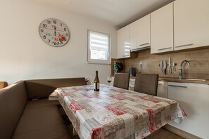 Kitchen and dining area