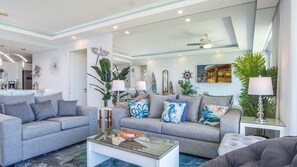 Seating in the living room.