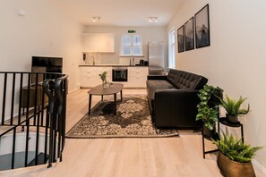 Living room and kitchen