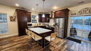 Fully stocked kitchen with everything you need to cook a meal