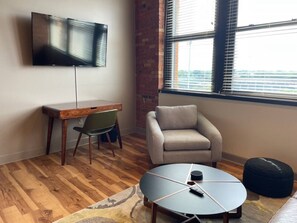 Work station inside living room