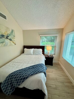 Bedroom #3 with Queen Bed, located on ground level