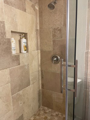 Large custom shower in Primary Bathroom