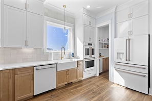Kitchen and Pantry (where the pebble ice machine is located)