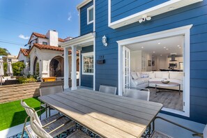 Deck oasis for alfresco dining; your private outdoor retreat for BBQs.