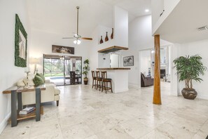 Sitting Room | Wet Bar | Single-Story Home