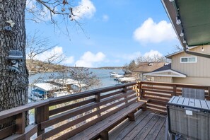Enjoy an outdoor dining on the deck highlighted by the surrounding beauty of nature and fresh air.