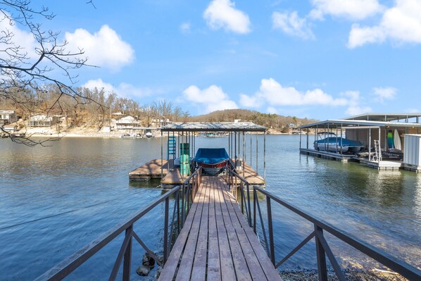 Waterfront living and dockside retreat.