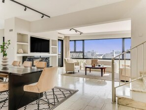 Modern dining area!