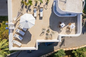 Impressive aerial photo of the Roof Garden!