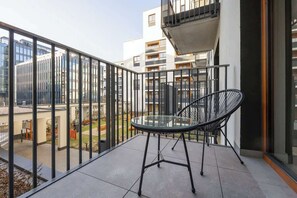 balcony with a inner courtyard view