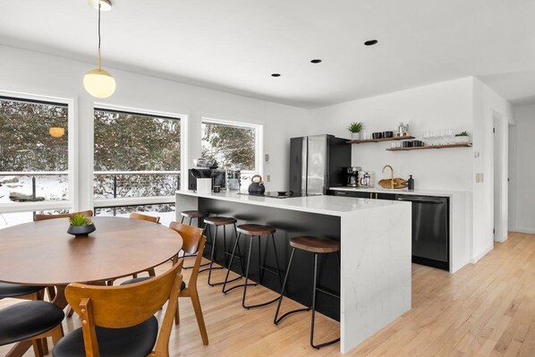 Kitchen and dining room