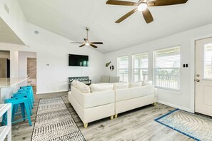 Open Living Area w/ Smart TV