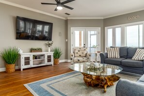 003 Serenity by the Sea 2nd Floor Living Room with Gulf View