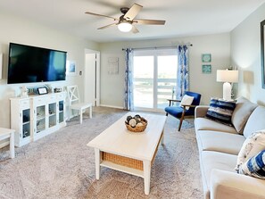 Living Room with Sofa Sleeper and Flat Screen TV