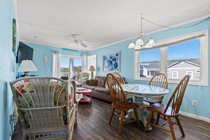 Sit together and enjoy a home cooked meal and chat about your fun-filled day!