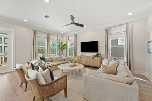 Bright and airy living area with plenty of windows