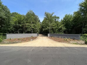 View of the entrance gate from 102nd Ave