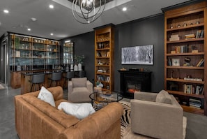 Living Room: Visiting during the winter months? Take advantage of the fireplace.