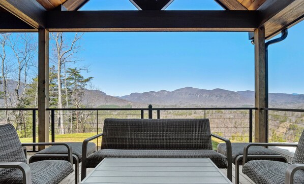 Take in the views from the deck