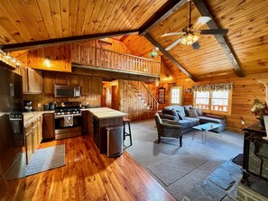 Great room / kitchen is the perfect place to gather. 