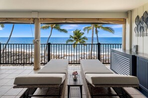 Lounge back, relax, and watch the waves.