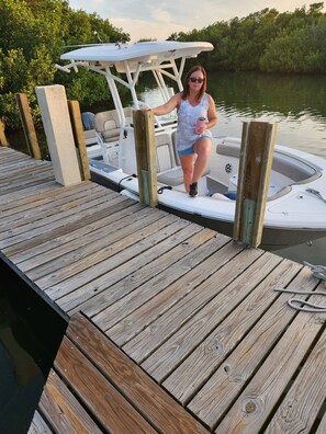 If you would like to rent a boat, this private dock is yours for the week.  