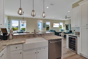 Wine Cooler in kitchen.
