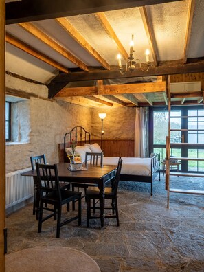 Master bedroom with Large window Ventry Farm Seaside Cottage 