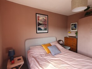 King size bed with Simba mattress 