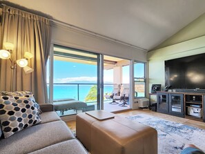 
Watch whales jump while sitting on the couch, or catch a game on the 70' TV
