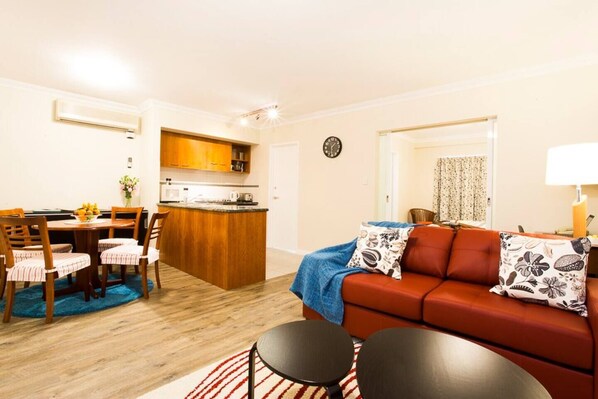 Spacious one-bedroom apartment accommodating to 4 guests
