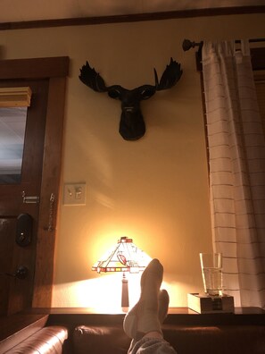 Gotta have a fake moose head on our wall.  