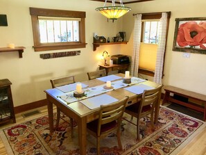 Large dining table to enjoy your meals