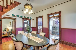 Dining Room | Dishware & Flatware Provided | 1st Floor