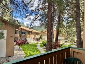 Private covered deck space