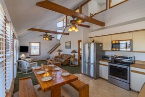 Lower Level Dining Area and Kitchen