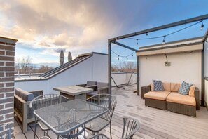 Rooftop Deck | Gas Fire Pit | Outdoor Dining Area | City Views