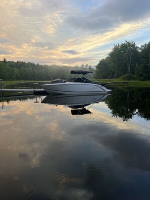 Dock with boat parking