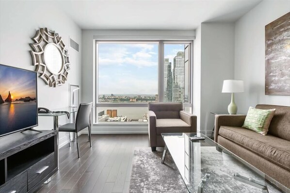 Midtown West New York 1 Bedroom Living Room