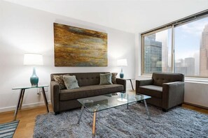 Midtown West New York 2 Bedroom Living Room