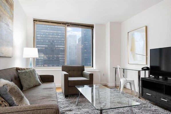 Midtown West New York 2 Bedroom Living Room