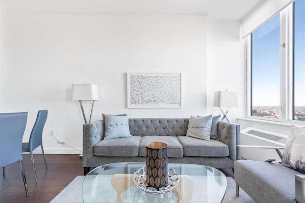 Midtown West New York 1 Bedroom Deluxe Living Room