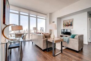 Midtown West New York 2 Bedroom Deluxe Living Room