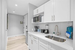 The Arches Bronx Mott Haven Studio Double Queen w Balcony Kitchen