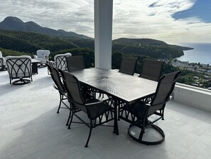 Comfy Sitting Area with Sea and Mountain View