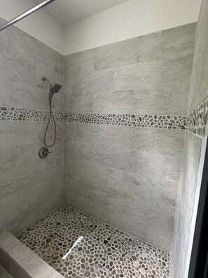 Modern Bathroom with Massaging Shower Head