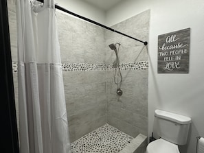Modern Bathroom with Massaging Shower Head