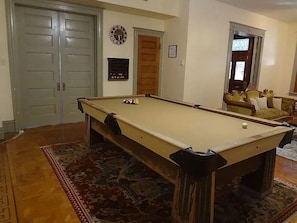 Pool table in common space.