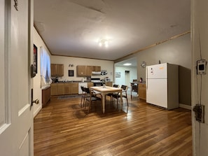 Kitchen and dining area.